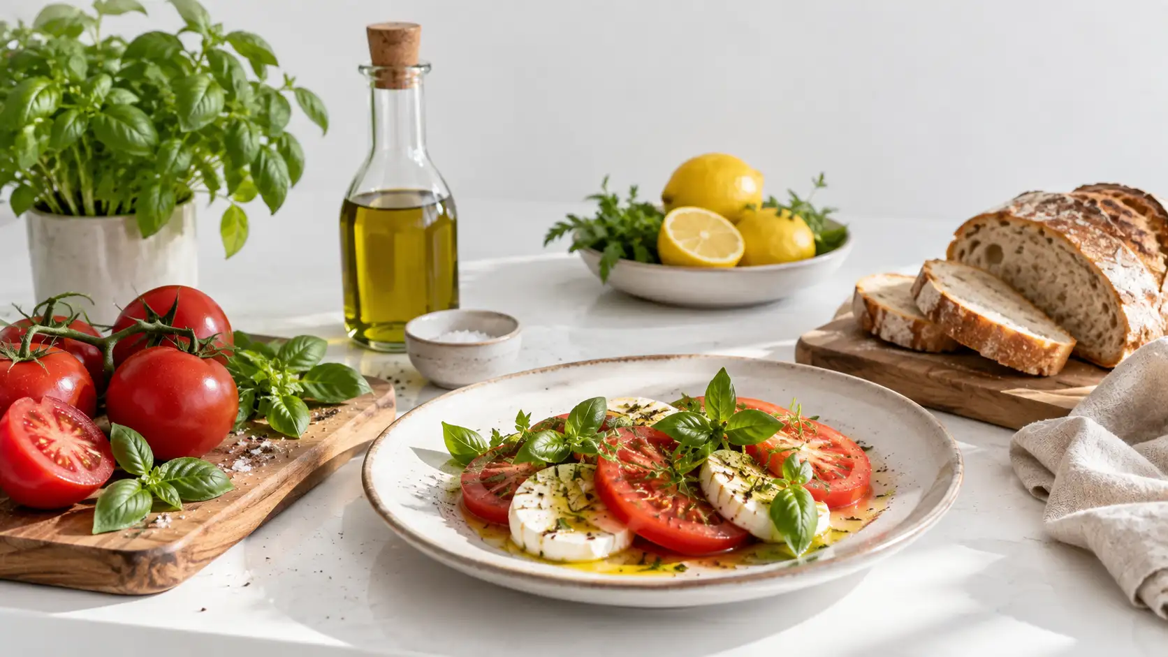 Receitas com poucos ingredientes e máximo sabor em cozinha minimalista